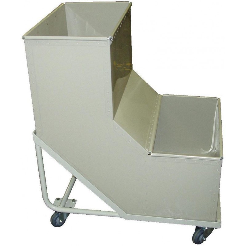 Bac polypropylene avec roulettes / utilisation spécifique